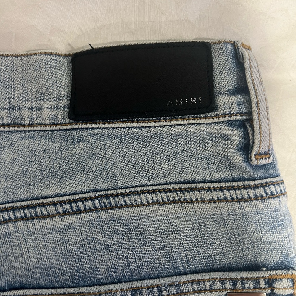 100% Authentic Amiri Paisley / pajama patch multi color jeans AMIRI - Picture 3 of 7